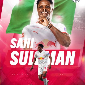 官方：莱比锡签下尼日利亚19岁边锋萨尼-苏莱曼